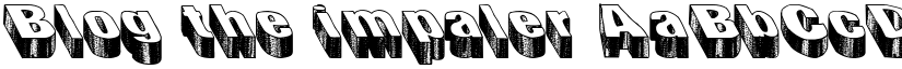 Blog the impaler font