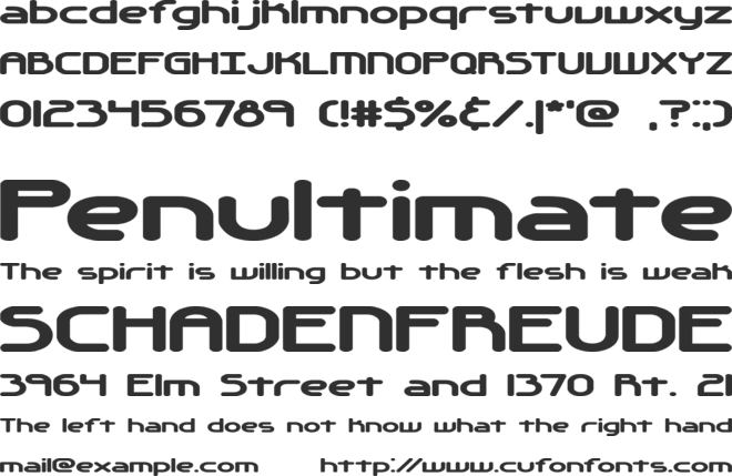 Automatica (BRK) font preview