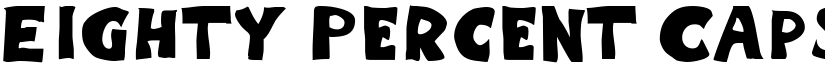 Eighty Percent Caps Regular font