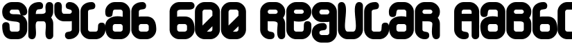 Skylab 600 Regular font