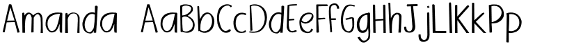 Amanda font