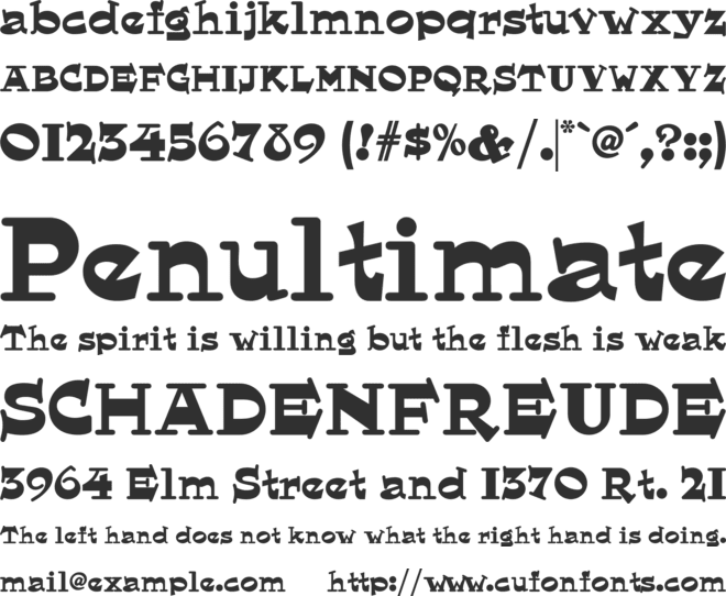 Hornswoggled NF font preview