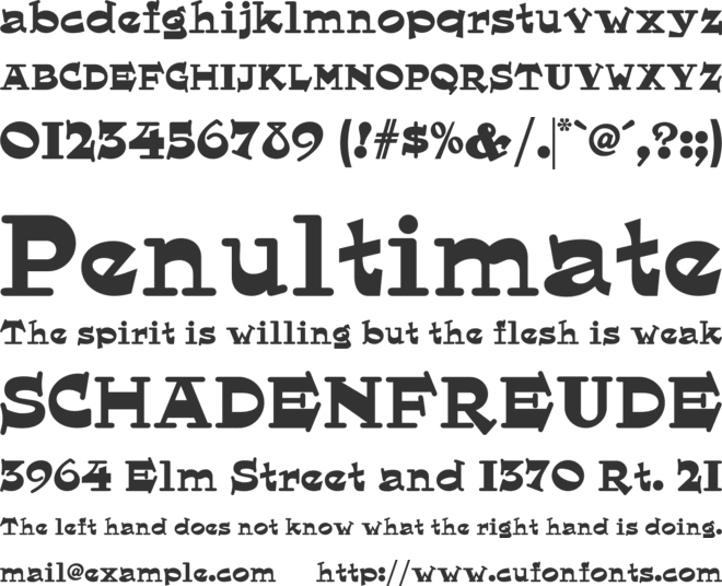 Hornswoggled NF font preview
