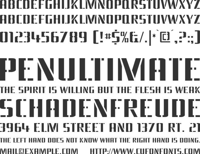 Braeside font preview