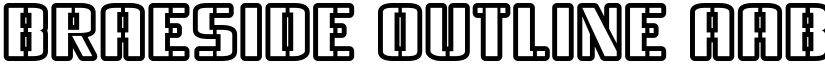 Braeside Outline font