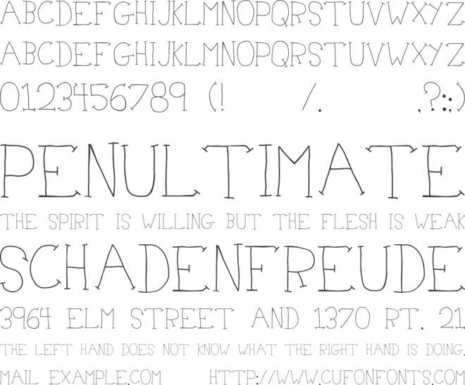 Doctor Azul font preview