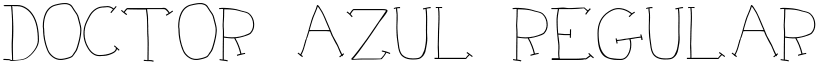 Doctor Azul Regular font