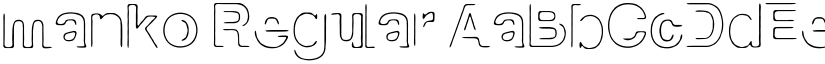 manko Regular font
