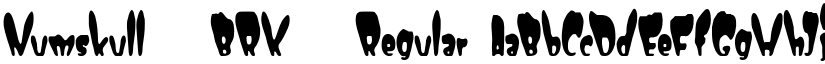 Numskull (BRK) Regular font