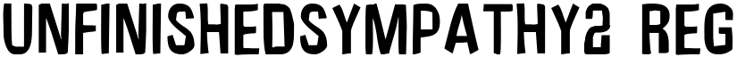 UnfinishedSympathy2 Regular font