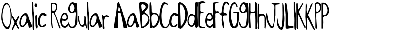 Oxalic Regular font