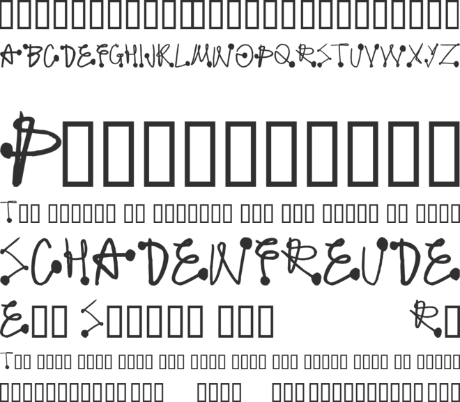 Protonic Feelers font preview