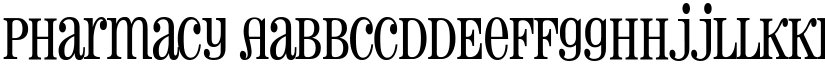 Pharmacy font