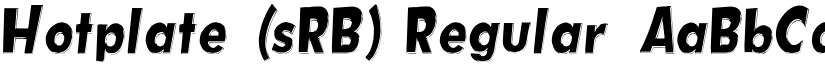 Hotplate (sRB) Regular font