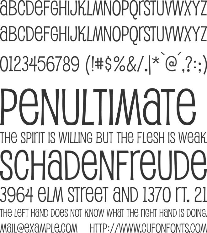 Pupcat font preview