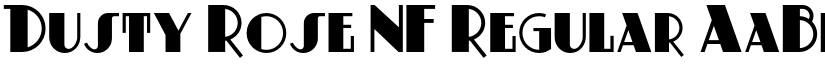 Dusty Rose NF Regular font