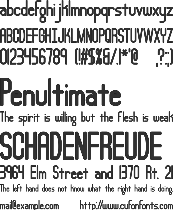 Lucid Type A (BRK) font preview