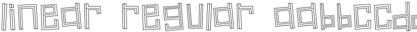 Linear Regular font