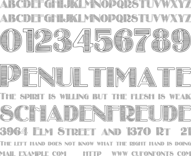 StripesCaps font preview