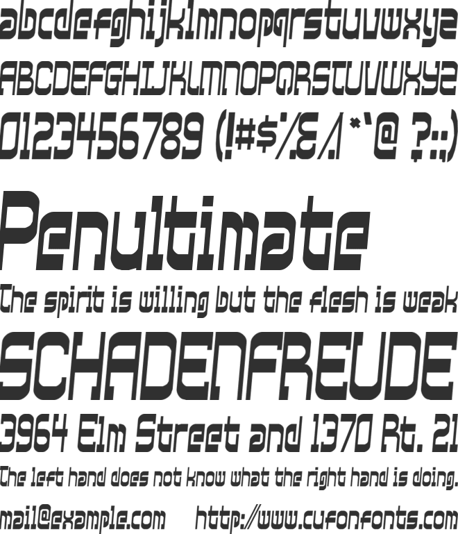 Xtraordinary font preview