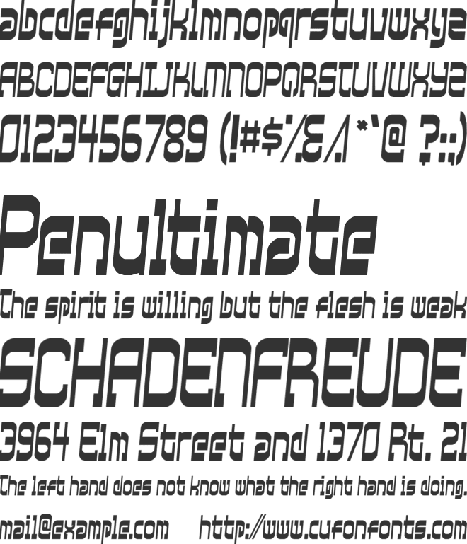 Xtraordinary font preview