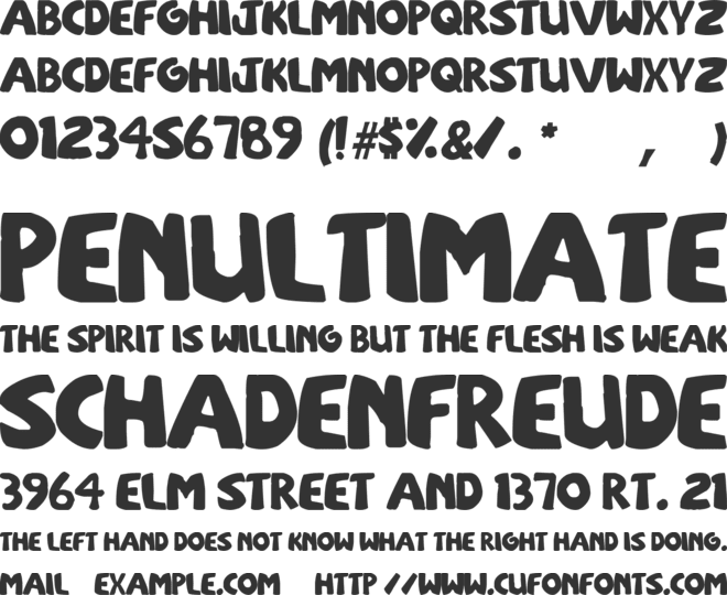 sOuTh Afirkas 2100 font preview