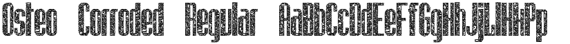 Osteo Corroded font download
