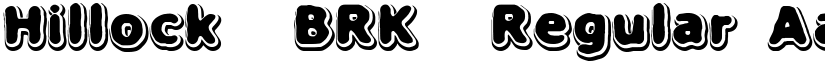 Hillock (BRK) Regular font