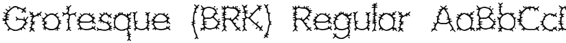 Grotesque (BRK) font download