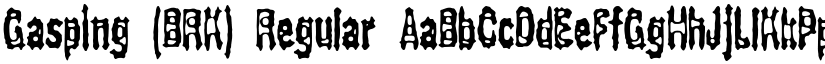Gasping (BRK) Regular font