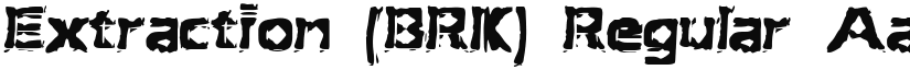 Extraction (BRK) font download