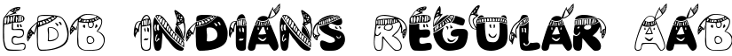 EDB Indians Regular font