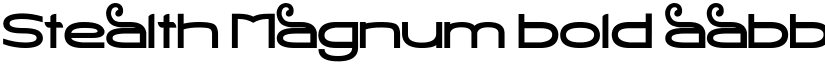 Stealth Magnum Bold font