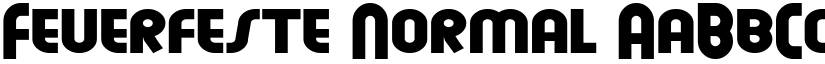 Feuerfeste Normal font