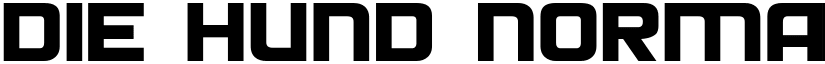 Die Hund Normal font