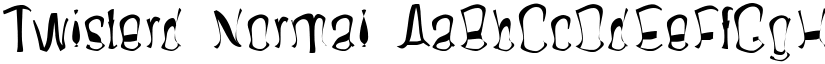 Twisterd Normal font