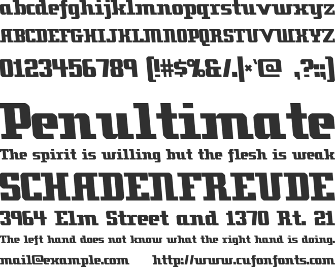 Zenith 2000 font preview