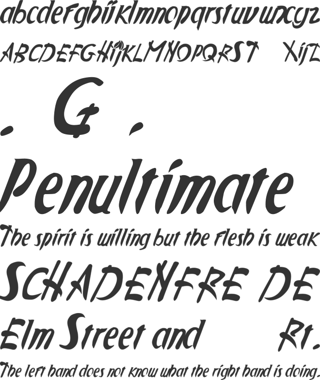 Applejuiced font preview