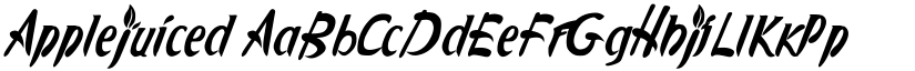 AppleJuiced font
