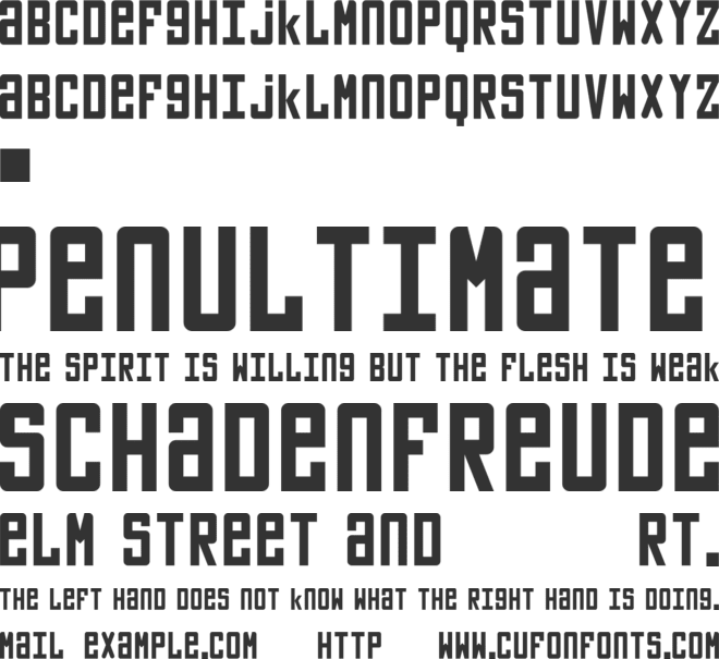 Vladimir font preview