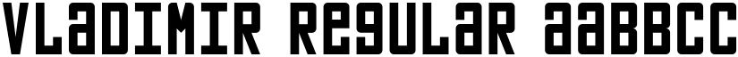 Vladimir Regular font