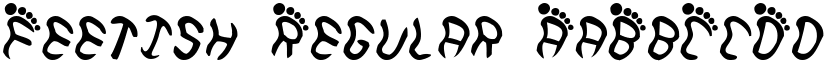 Feetish Regular font
