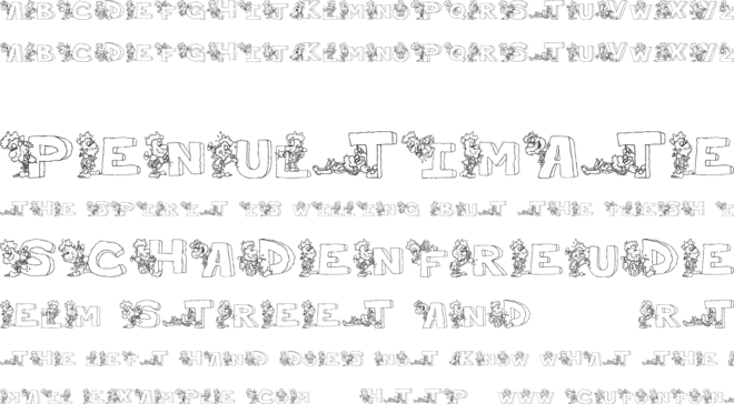 ThePerfectMan font preview