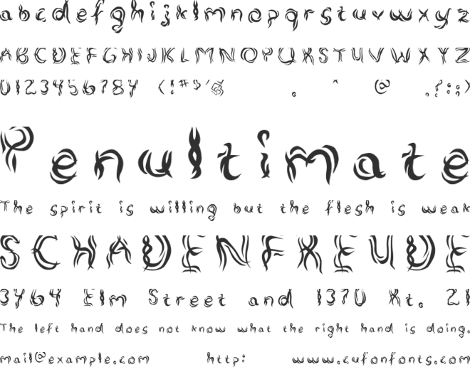 Alterna font preview