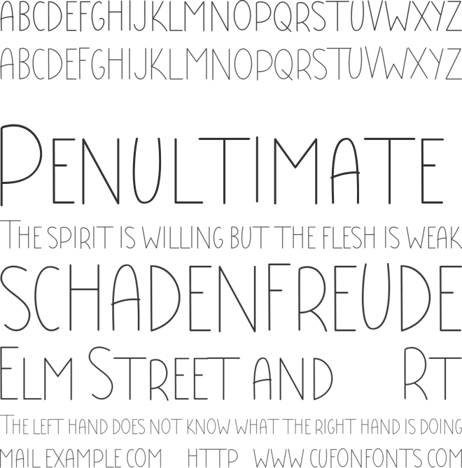 Baby Boss font preview