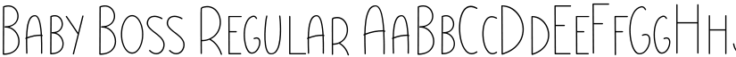 Baby Boss Regular font