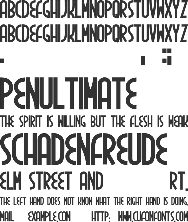 Inedita font preview