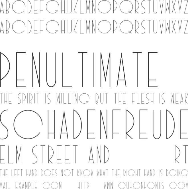 Idilica font preview