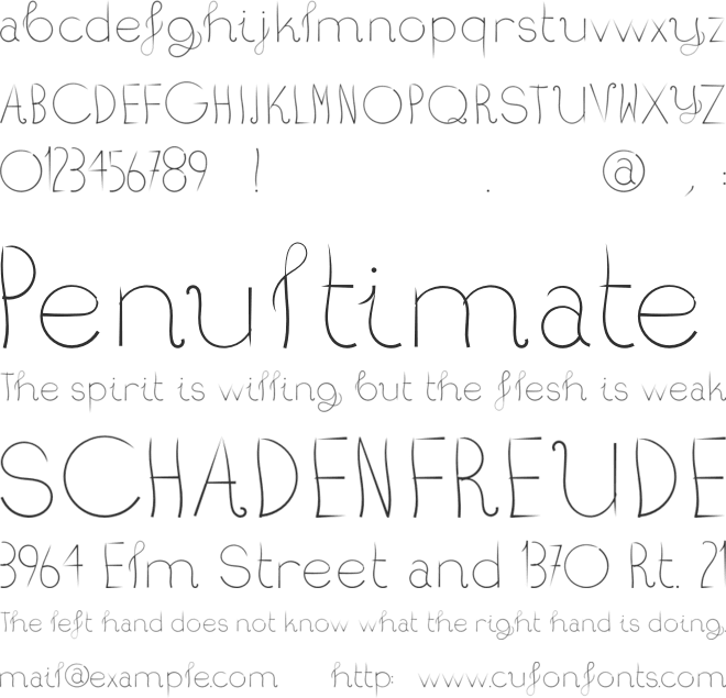 Humate font preview