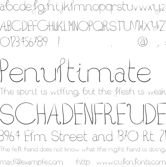 Humate font preview